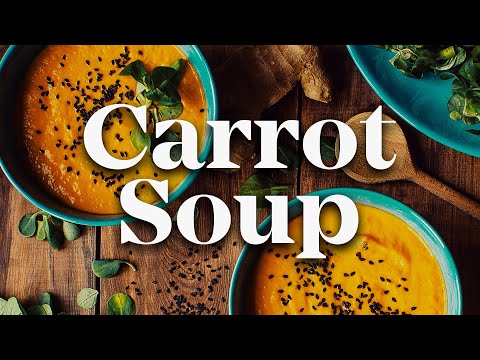 Velvety Carrot and Ginger Soup | Easy Vegan Soup Recipe