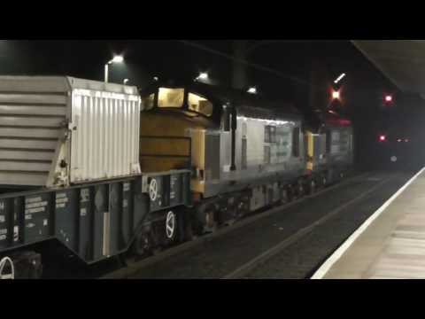 37607/37612 6k73 Sellafield - Crewe flasks, 19th December 2016