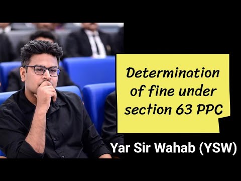 Determining Fines: Insights into Section 63 PPC | Yar Sir Wahab (YSW)