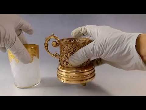 VINTAGE "THORENS" PRE REUGE MUSIC BOX CUP HOLDER