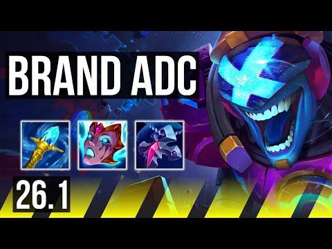 BRAND & Rell vs XERATH & Rakan (ADC) | Perfect KDA: 13/0/8 | NA Grandmaster | 26.1