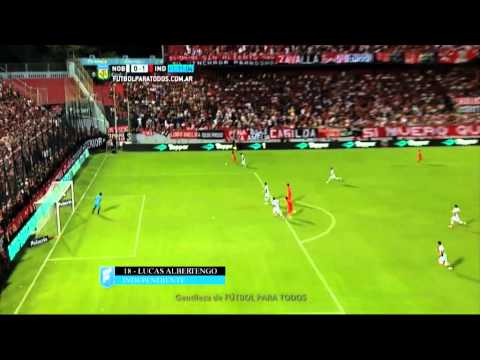Gol de Albertengo. Newell's 0 - Independiente 1. Primera División 2015. FPT.