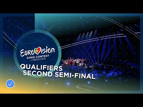 The ten qualifiers of the second Semi-Final - Eurovision Song Contest 2018