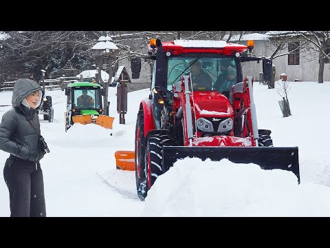 Winter-Traktor-Show in Snetnov - Tiefschnee Abenteuer ❄️🚜