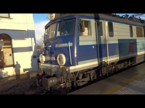 Załamanie pogody, tęcza, przebudowa oraz pociągi na stacji Łowicz Główny 18.2.2020