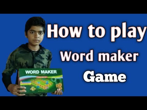 How to play Word maker game - YouTube