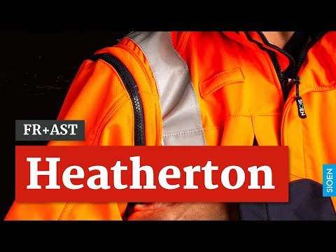 Sioen 'Heatherton' : Flame retardant, anti-static hi-vis softshell with detachable sleeves