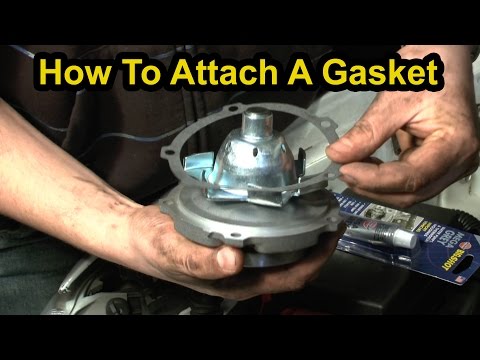 How To Affix Gasket Sealers & Gaskets - Chevy 3.4L V6 Water Pump #howtoattachwaterpumpgasket