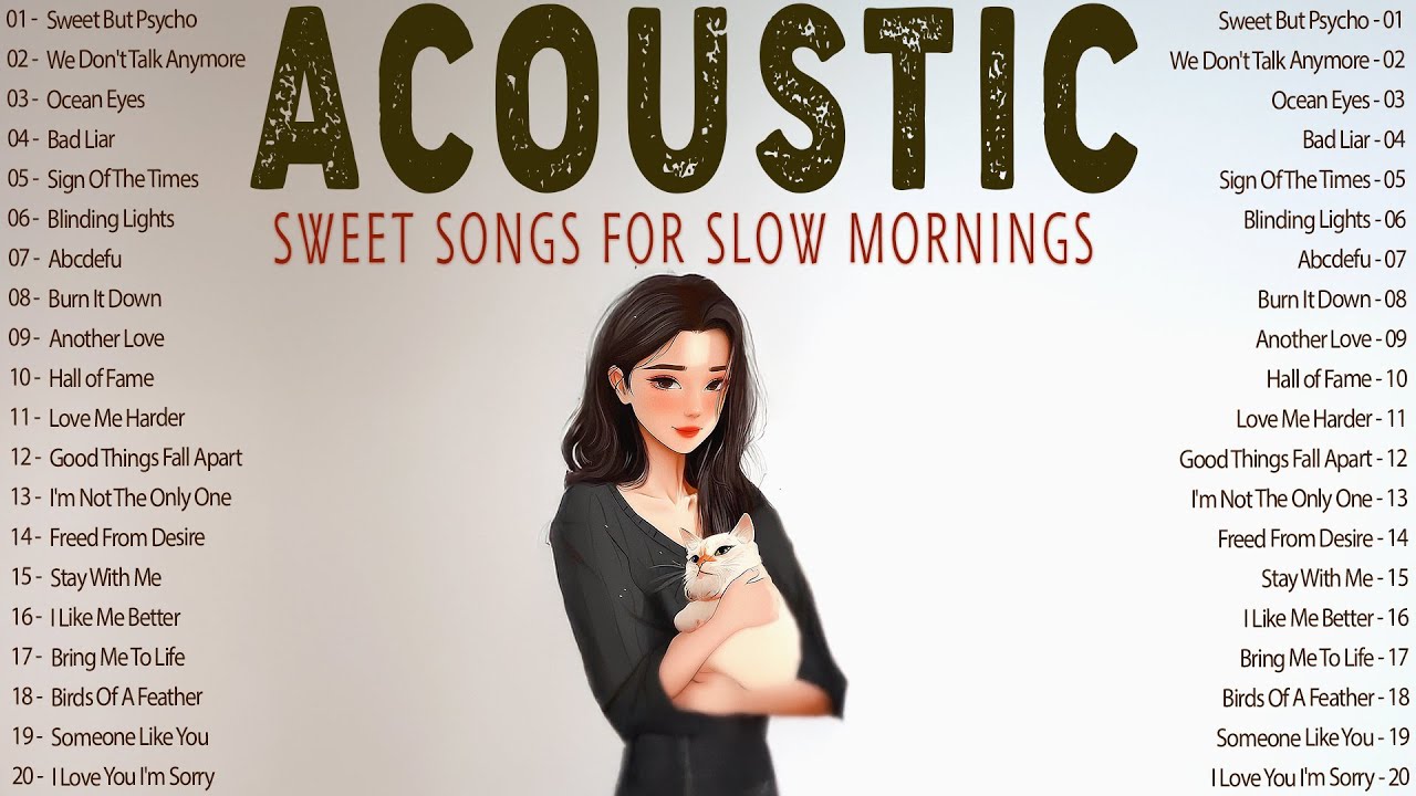 Cozy Acoustic Songs with Lyrics 2025 🧡 Sweet Music 2025 New Songs for Slow Mornings