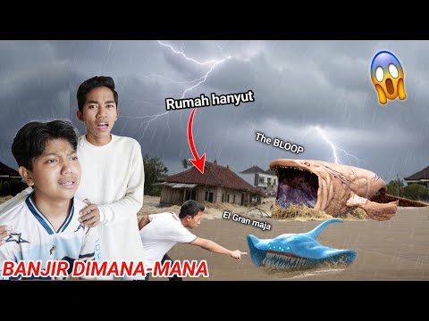 ASTAGA! SEMUA MONSTER LAUT GIGAS Terseret Banjir Sampai KEKOTA, Bloop dan El Maja😱 | Mikael TubeHD