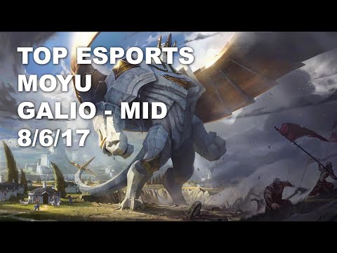 Top Esports Moyu Mid Galio vs Katarina - KR Challenger Rank Game 10.7