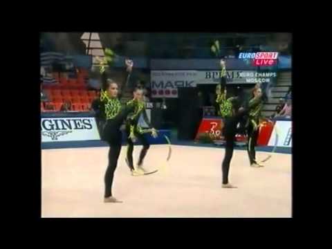 UKRAINE 3 hoops 4 clubs - 2006 Europeans Moscow AA