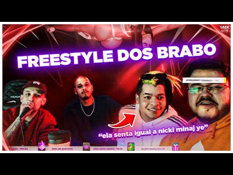LUCAS A.R.T. MHRAP E GABRIEL RODRIGUES FAZENDO FREESTYLE AO VIVO NA LIVE DO PEDRO QUALY - GEEK HITS