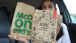 Mcdonald vs KFC | Spicy McCrispy Chicken vs crunchy Burger | Kashaf Rajper's Vlog