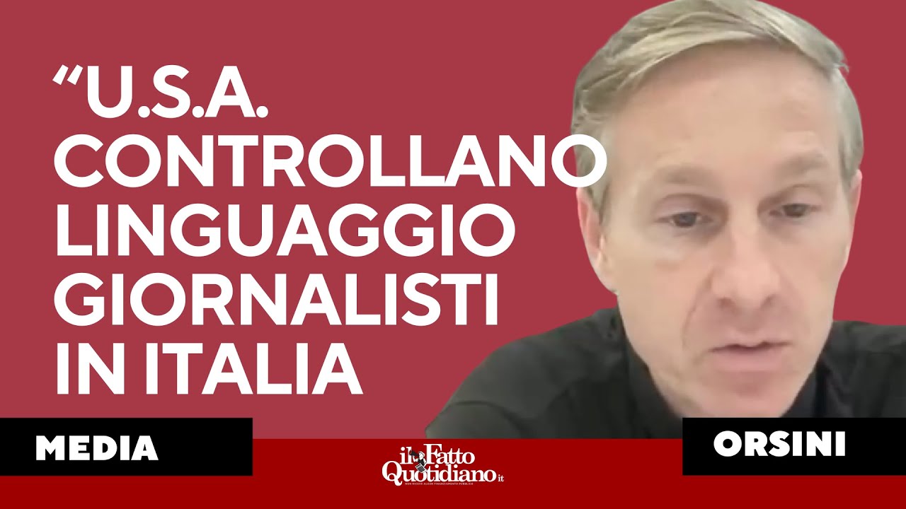 U.S.A..controllano linguaggio giornalisti italiani sulla politica estera”. L'analisi di Orsini