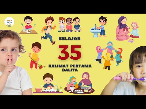 Belajar Bicara untuk Bayi dan Balita | 35 Kalimat Sederhana Pertama | Bahasa Indonesia Edukasi Anak