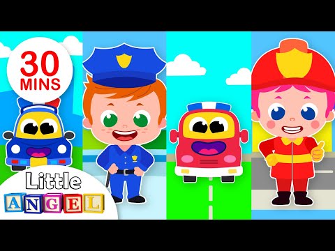 Policemen vs Firemen | Jack & Jill Rescue Team | Kids Songs & Nursery Rhymes by Little Angel