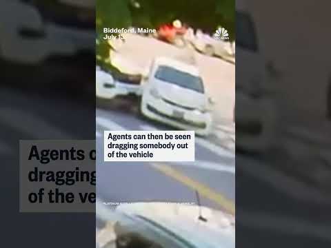 New video shows moments after Maine ICE shooting
