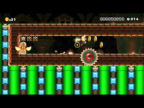 止まると危険！！タイムギリギリの50秒スピードラン!50sec! by スピラン♪りょうた - SUPER MARIO MAKER - NO COMMENTARY 1az