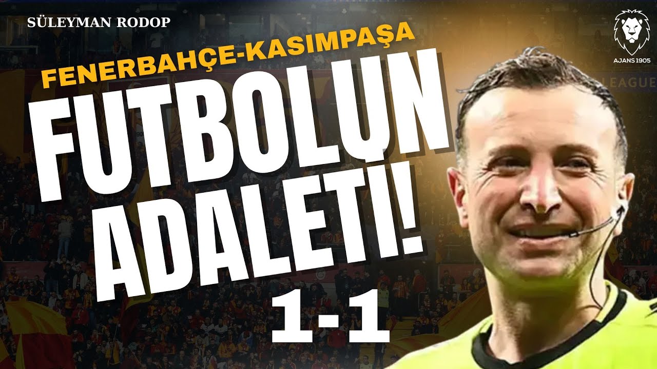FUTBOLUN ADALETİ! TFF, MHK, YASİN KOL SKANDALI | Fenerbahçe - Kasımpaşa : 1-1 |