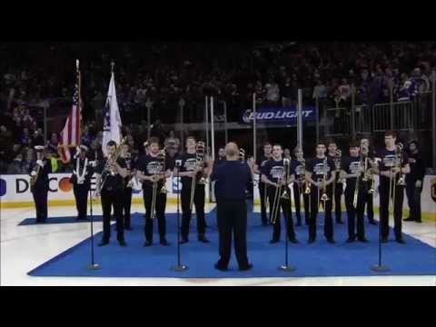 The Juilliard Trombone Choir Plays the National Anthem at Madison Square Garden