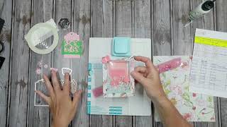Shadow Box Punch Board gift card holder. We R Memory Keepers.