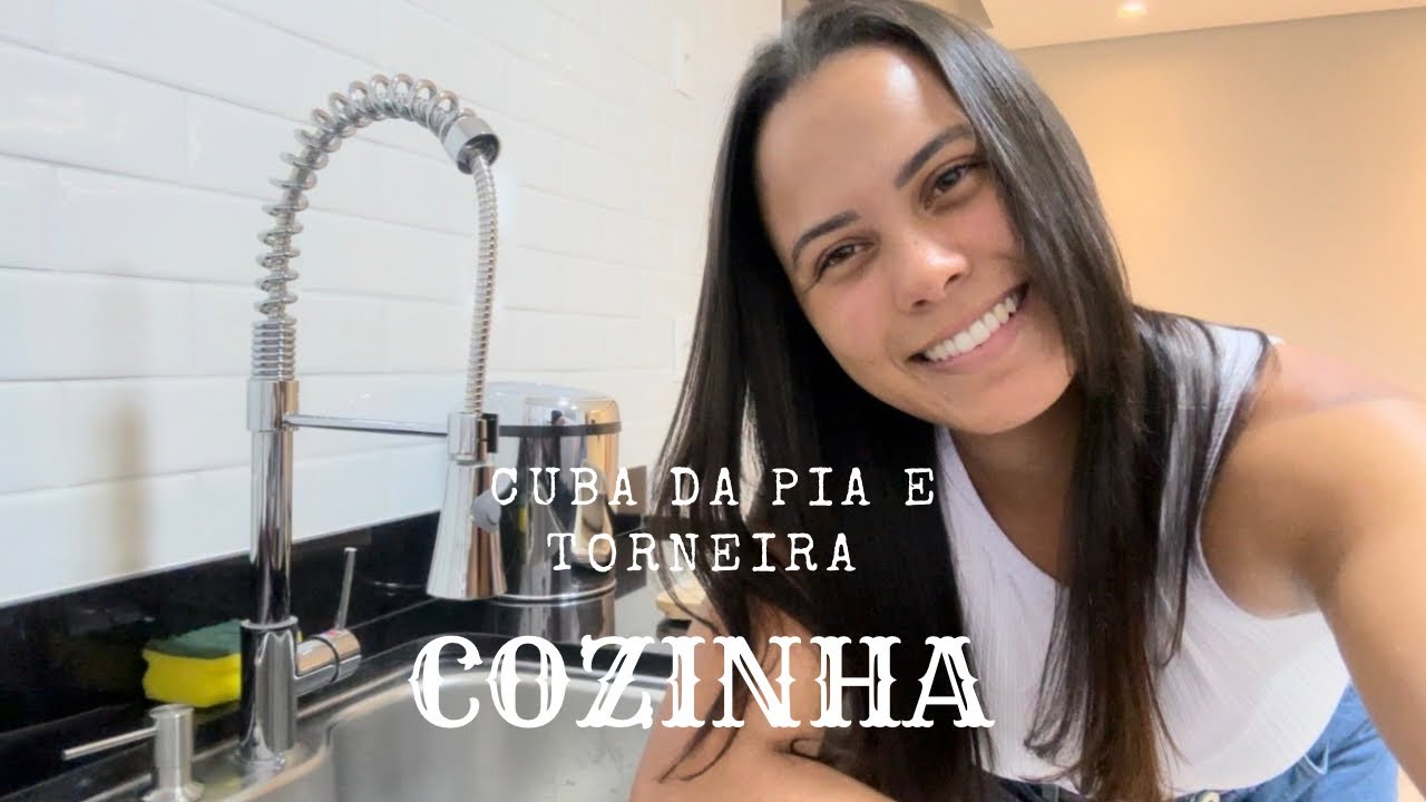 Cuba da cozinha Inox Tramontina 69x49 e torneira gourmet ✨