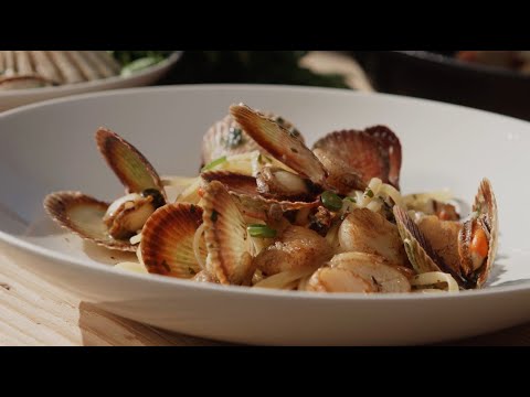🇬🇧 Linguine with two types of scallops - David Skoko