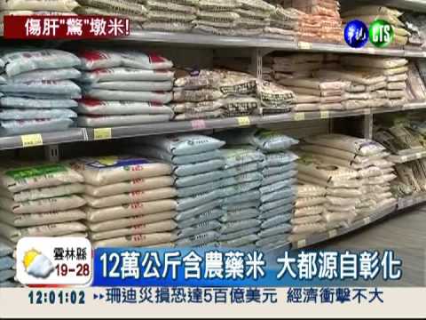 金墩米農藥超標 全台緊急下架