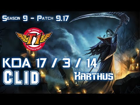 SKT T1 Clid KARTHUS vs SHYVANA Jungle - Patch 9.17 KR Ranked