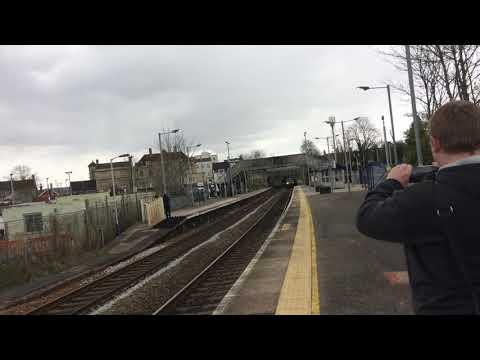 Class 66 MOD Passing Trowbridge Train Station