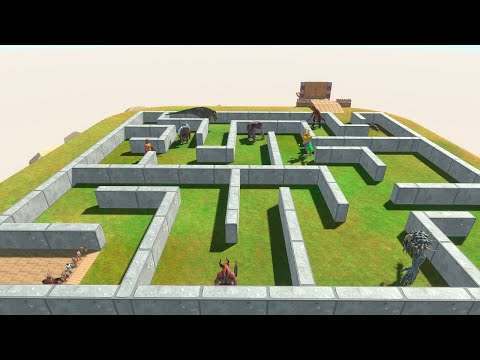 Escape from the Boss Maze - Animal Revolt Battle Simulator