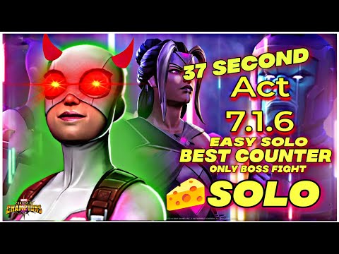 ACT 7.1.6 ( Remix ) GWENPERION Boss Easy Solo in 37 Seconds - MCOC