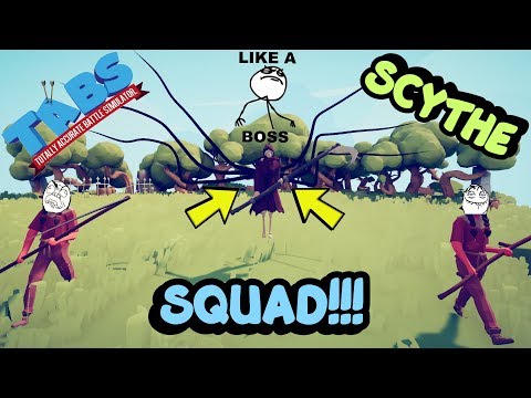 TABS | Scythe Squad 1 Reaper With 2 Harvester Vs Every Units (Same Price)