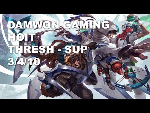 DAMWON Gaming Hoit Sup Thresh vs Sett - KR Grandmaster Patch 10.9
