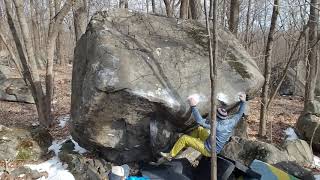 Video thumbnail of Incarcerated Scar Faces, V7. Haycock Mountain