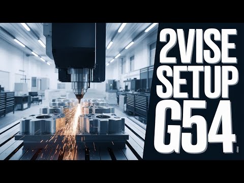 Run More Than 1 Part at a Time; How 2Vise Setup G54 Production Shop without Use M97 - CNC Techniques