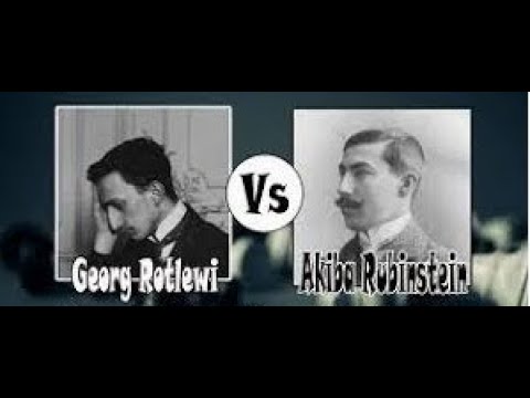 Rubinstein's best game :Most amazing chess game of history between Georg Rotlewi vs Akiba Rubinstein