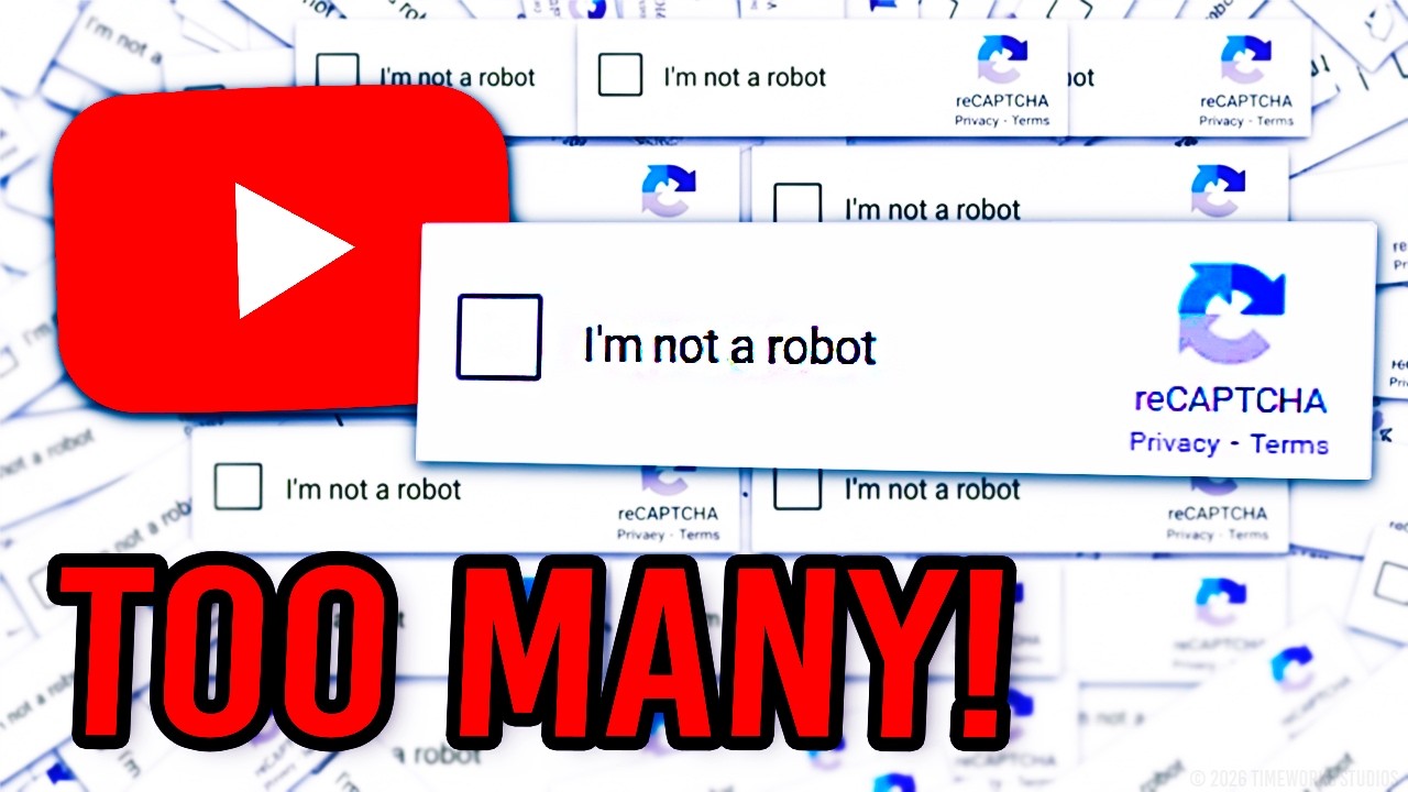 YouTube CAPTCHAs are OUT OF CONTROL!