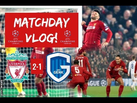 Liverpool FC 2-1 Genk, UEFA Champions League Matchday Vlog!