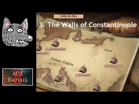 Age of Empires 2: DE Campaigns | Attila the Hun | 3. The Walls of Constantinople