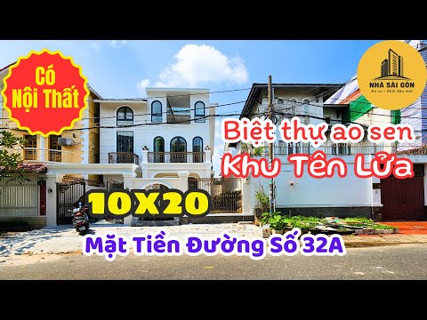 Bán biệt thự khu ao sen Tên Lửa đường số 32A quận Bình Tân. Giá 28ty TL