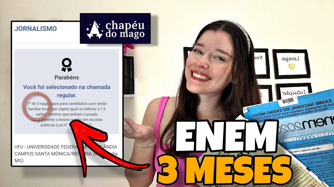 COMO ESTUDAR EM 3 MESES PARA O ENEM 2024 | Estratégia 3 Meses de Estudo para o Enem!!!