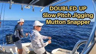 SLOW PITCH JIGGING Florida Keys | Mutton Snapper Catch and Cook