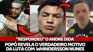POPÓ RESPONDE ANDRE DIDA E MANDA A REAL SOBRE LUTA COM WHINDERSSON NUNES NO FIGHT MUSIC SHOW 8