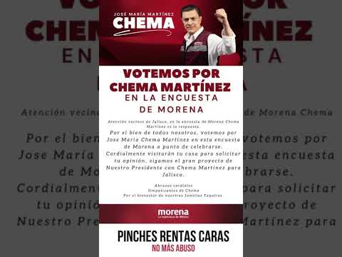 Chema Martínez Gobernador Jalisco encuesta Tonila