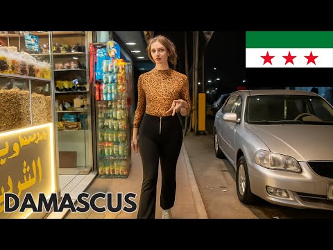How is Syria now? Damascus Nightlife Street Scenes 4K