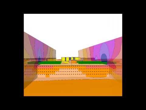 SoundPLAN 3D Rooftop HVAC with Noise Barrier