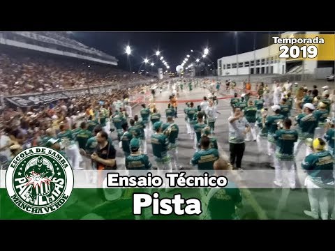 Mancha Verde 2019 - Bateria no ensaio técnico (Pista) - Apoteose ao vivo SP