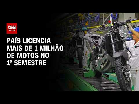 CNN Turbo: País licencia mais de 1 milhão de motos no 1º semestre | CNN PRIME TIME